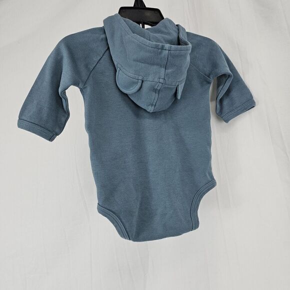 Kate Quinn Blue Baby Boys Size 3-6 Months Bubble Hooded With Ears - Picture 4 of 5